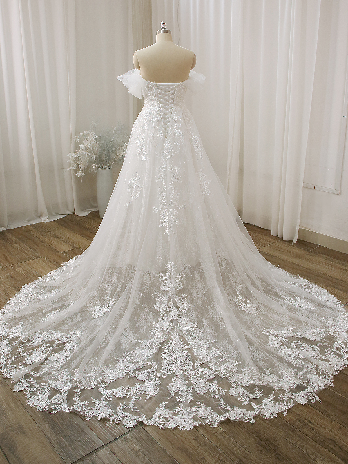 Stunning train — Cambridge Bridal Studio, Ely, cambridgeshire