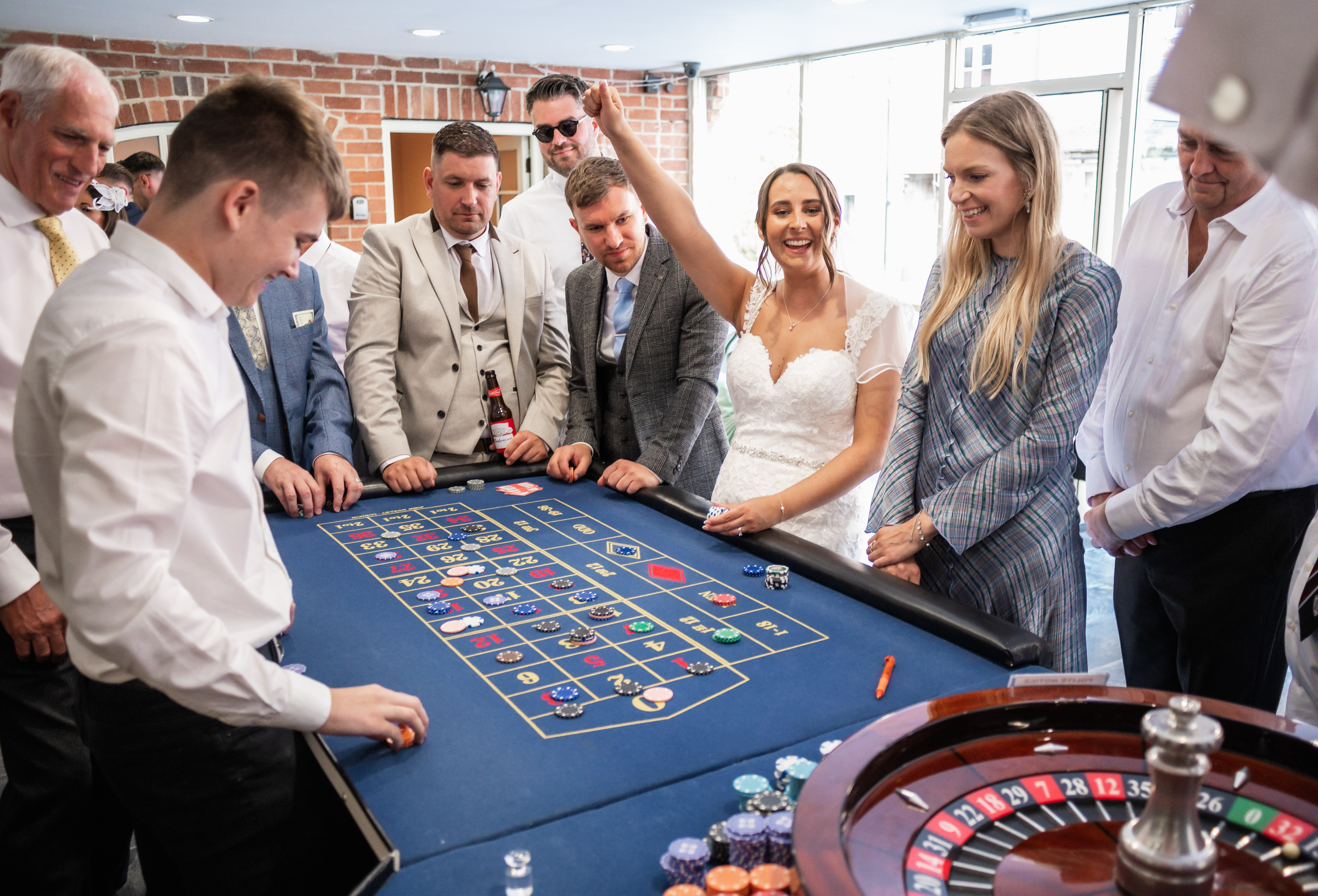 Evening Reception fun! — Knockerdown Wedding Village, Ashbourne, derbyshire