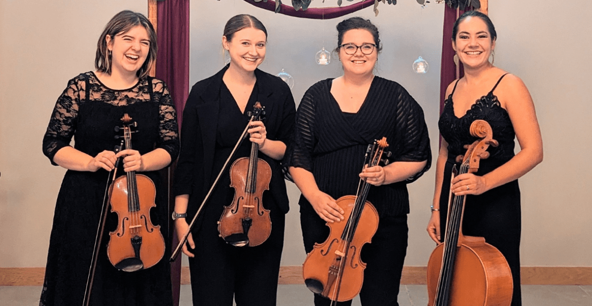 Your favourite string quartet 🎻 — India Rose Strings — wedding music in Pudsey, north_yorkshire